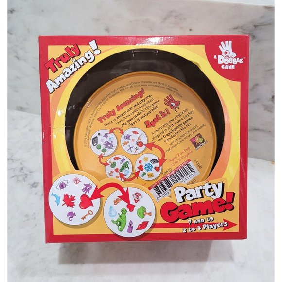 Spot It! Party Card Game! 7 & Up, 2 to 8 Players 2016 Complete - Picture 2 of 5